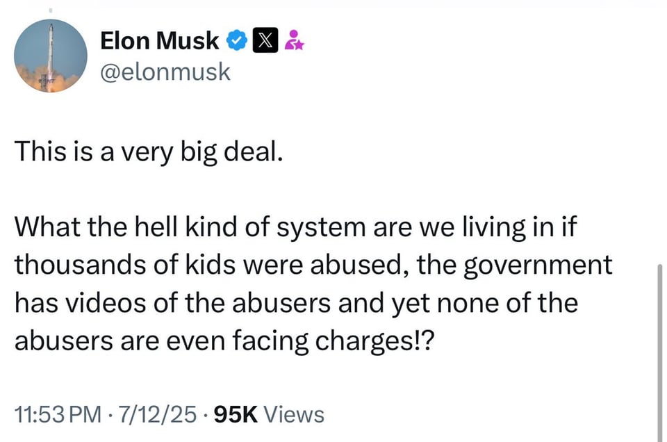 The man that he made his co-president for a time keeps talking about this. 