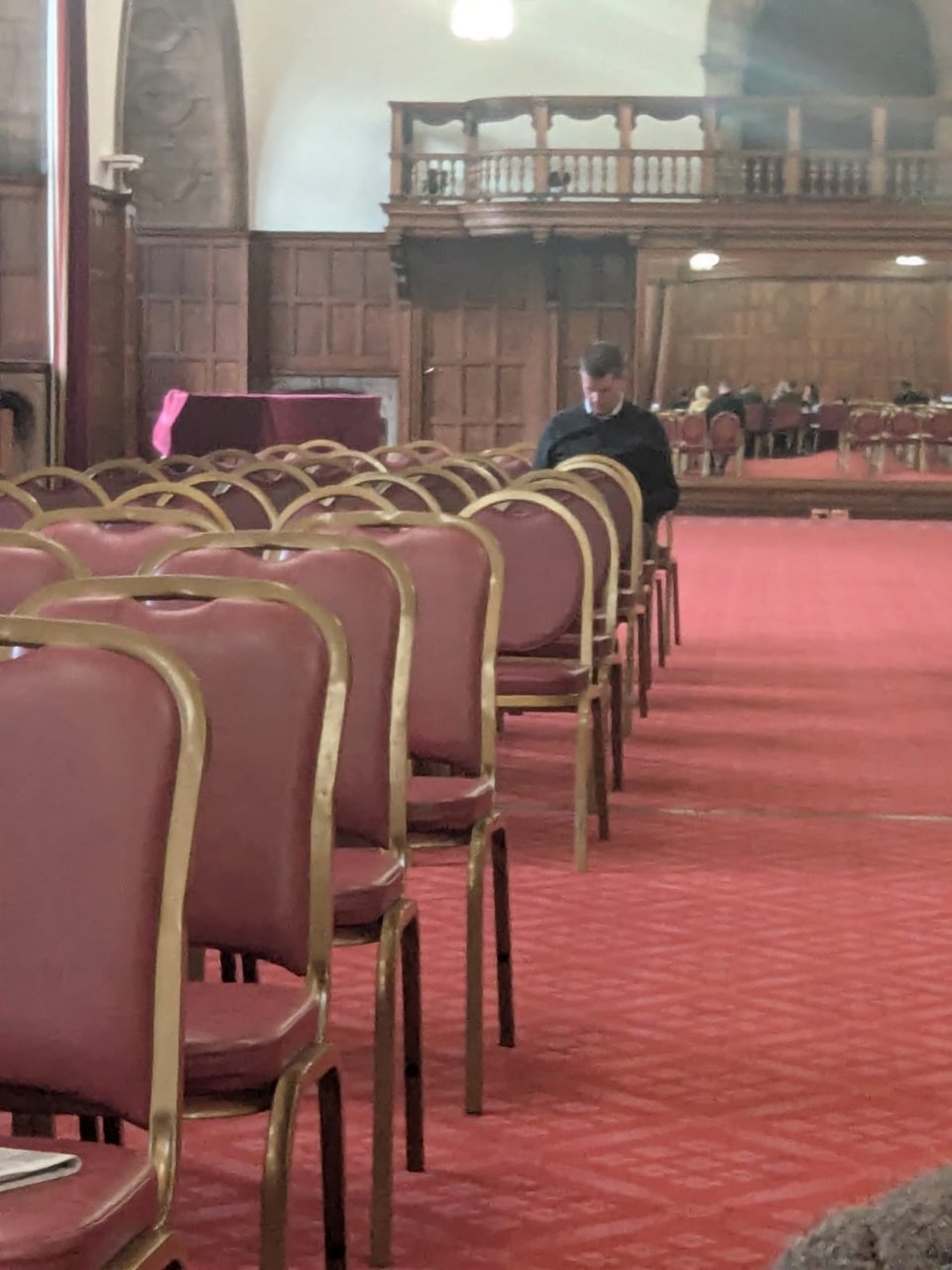 Mike Johnson on his own