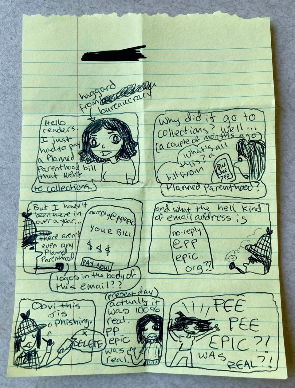 my terrible comic day comic