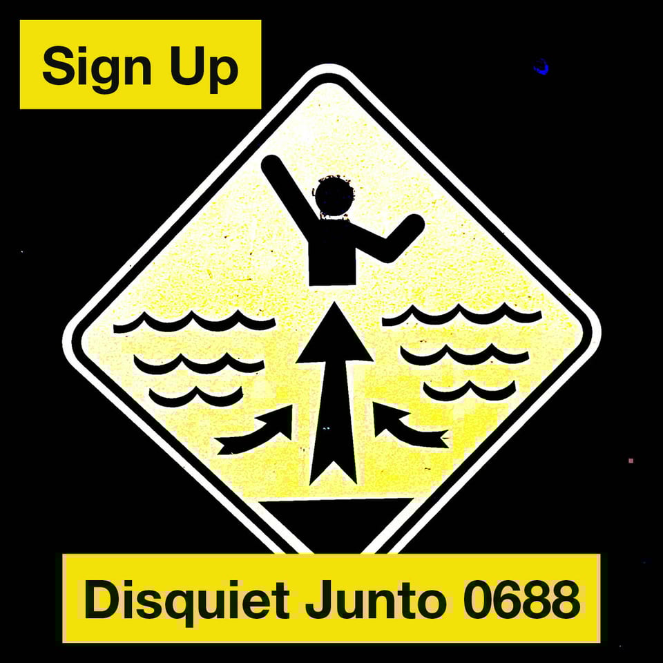 This depicts a warning sign alerting swimmers to rough water, plus the name and number of the project