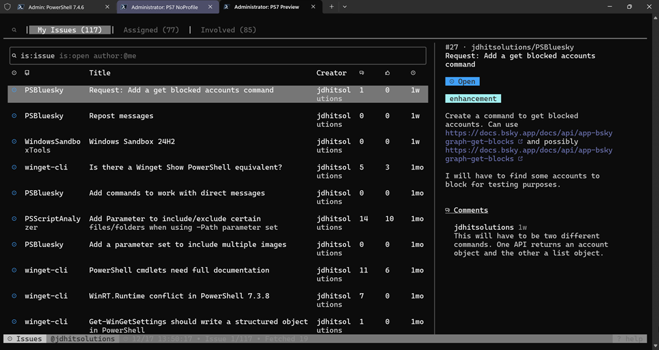 Github dashboard extension