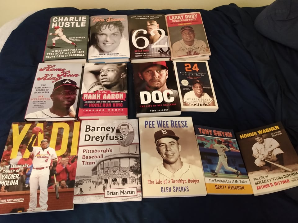 Recent review copies of baseball books