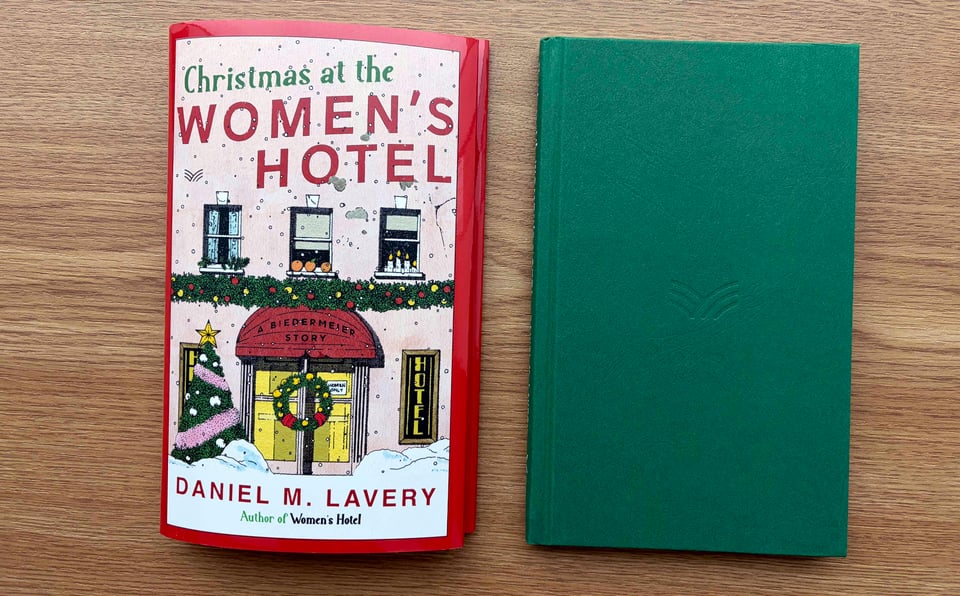 Christmas at the Women's Hotel, with and without dust jacket.