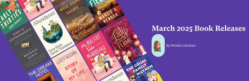 the header image of a Bookshop.org collection showing some March releases
