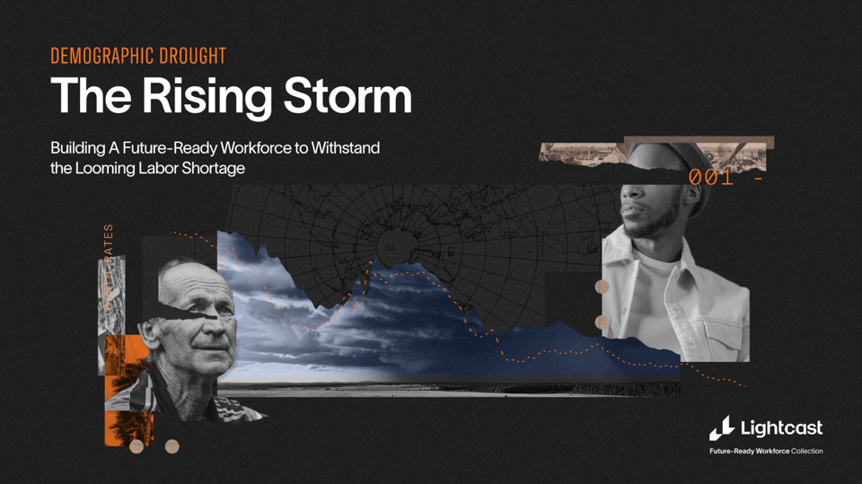 cover for The Rising Storm: Building a Future-Ready Workforce to Withstand the Looming Labor Shortage