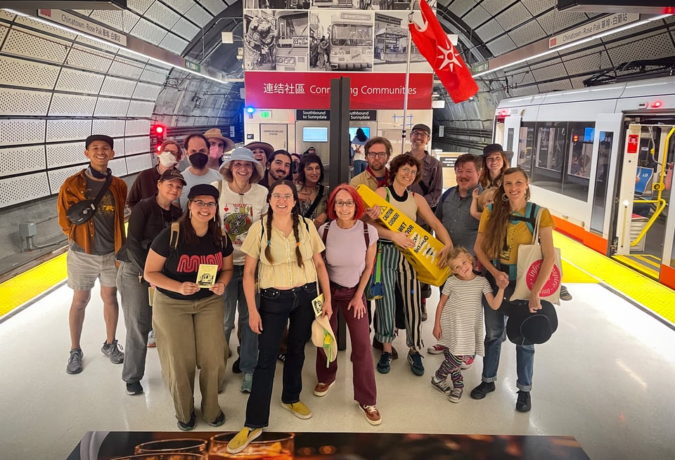 Group shot in the station