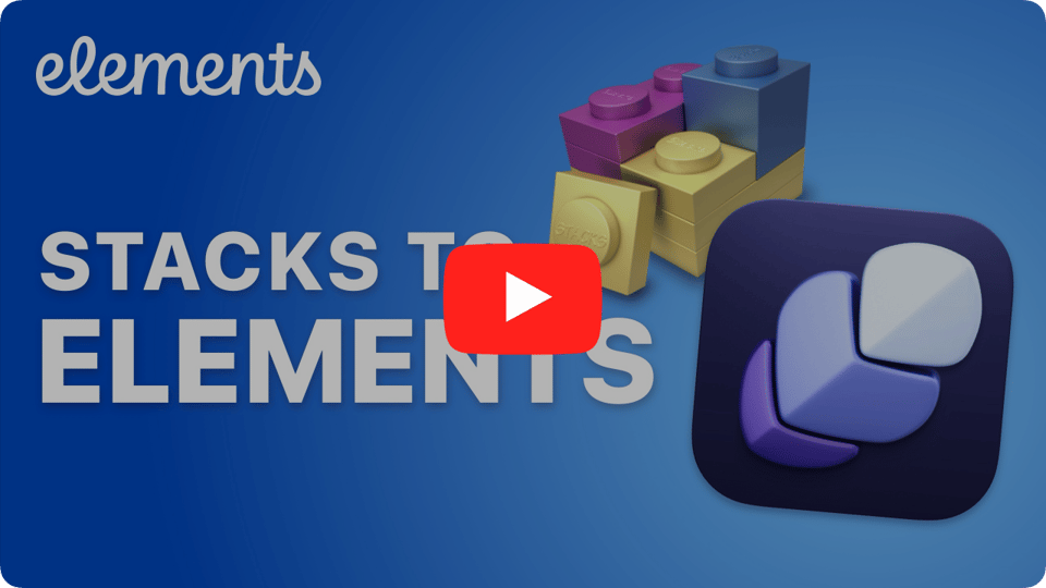 Moving from Stacks to Elements