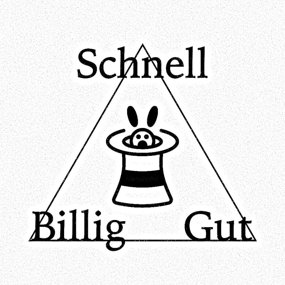 Das magische Dreieck zwischen schnell, gut und billig.