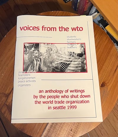 the cover of the anthology "Voices from the WTO"