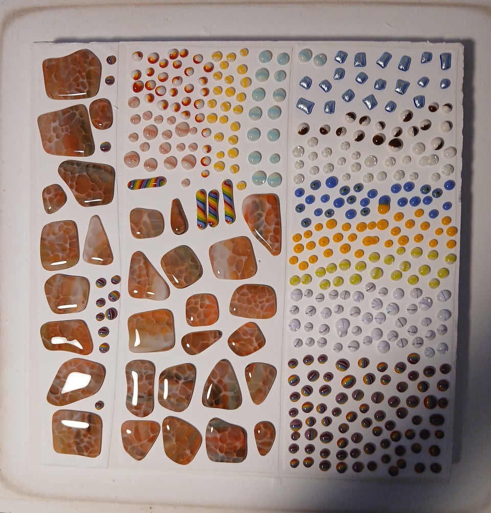 all the pieces have rounded out into friendly blobs