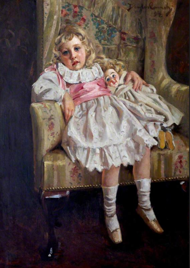 A mysterious image of a young girl.