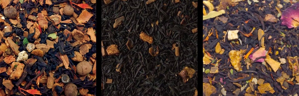 triptych of Harvest Spice, Le Marche Spice, and Cider-eal Skyline