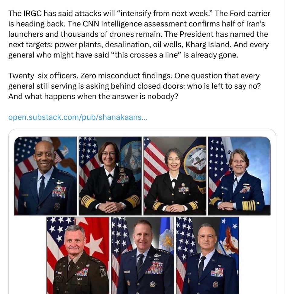 Hegseth’s firing blacks and women