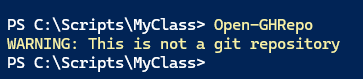 Not a git repository