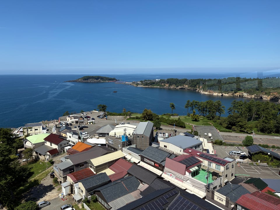 A view of the coast.