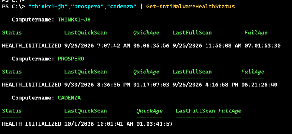 Extending the AntiMalwareHealthScan Challenge Solution