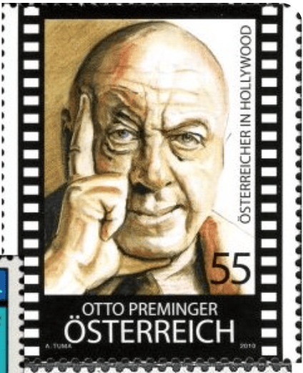 Otto Preminger on an Austrian stamp.