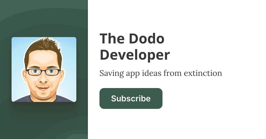 The Dodo Developer • Buttondown