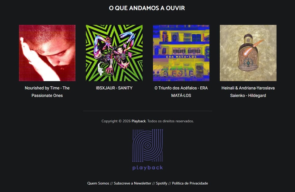 Recomendações Playback #58