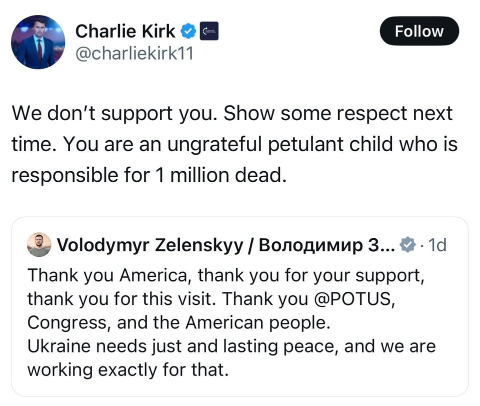 Charlie Kirk quote.
