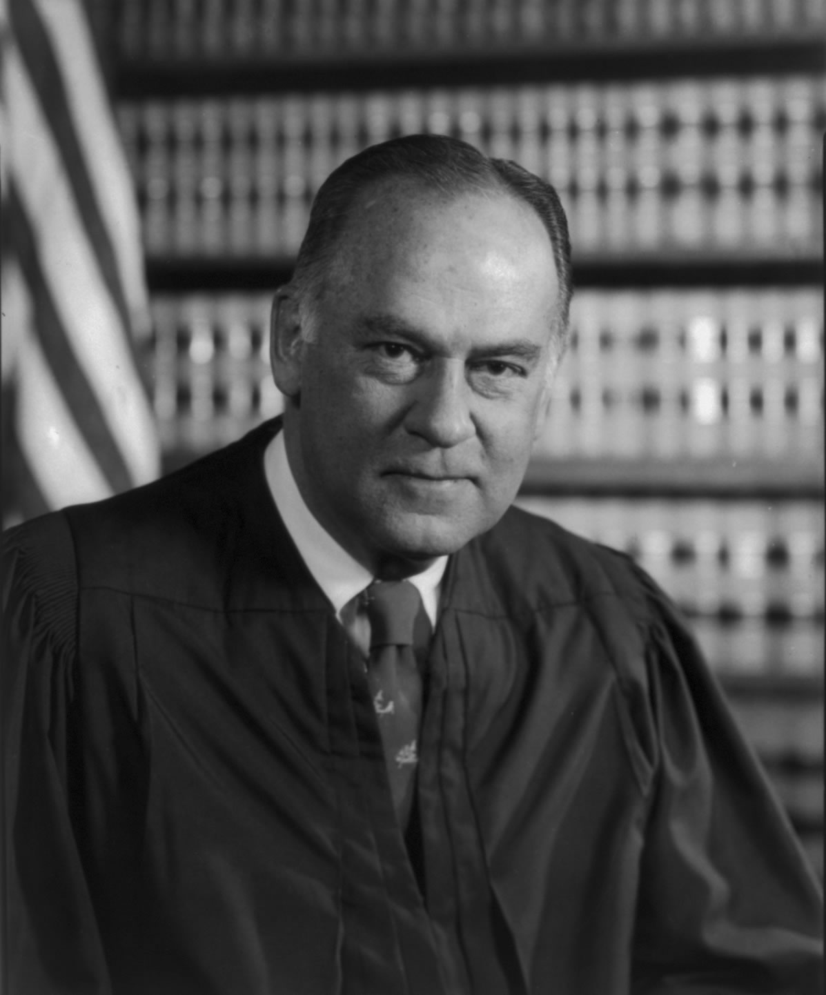 Justice Potter Stewart, who wrote the plurality opinion in Gregg v. Georgia, in his 1976 official Supreme Court portrait.