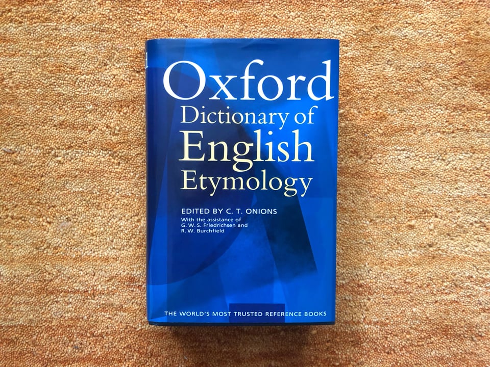 Photograph of the Oxford Dictionary of English Etymology