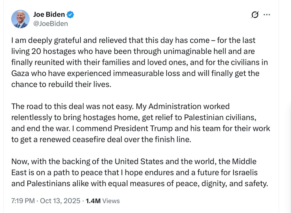 Biden is a mensch