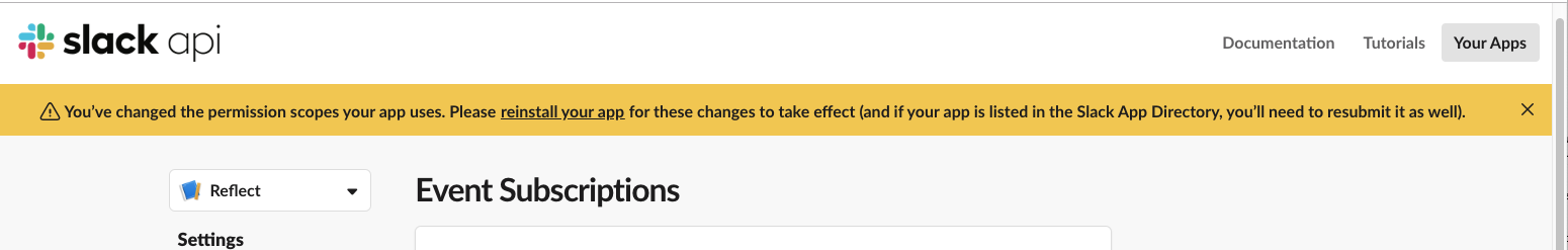 Prompt to reinstall for new permissions