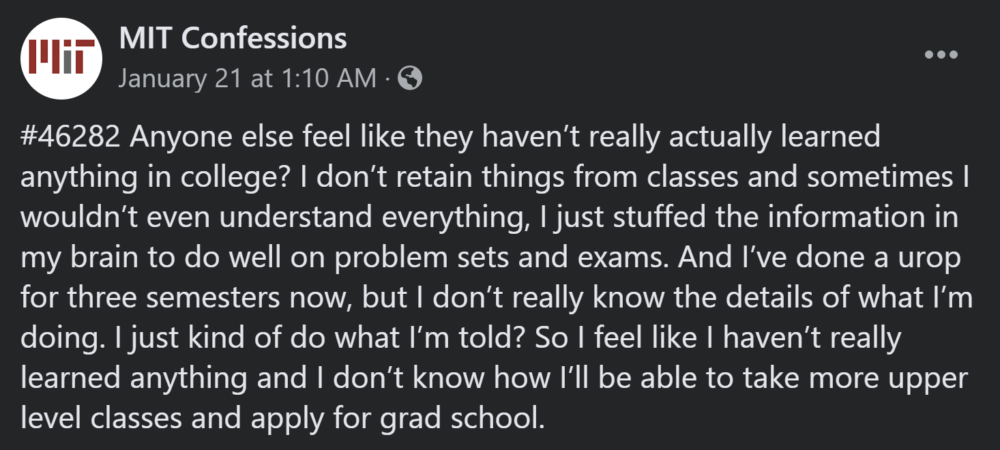 mit confession
